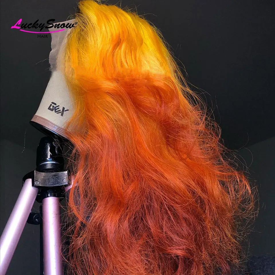 Sun-Kissed | 180% Density Highlight Glueless HD Lace 13x4 Frontal Wig Pre-Cut