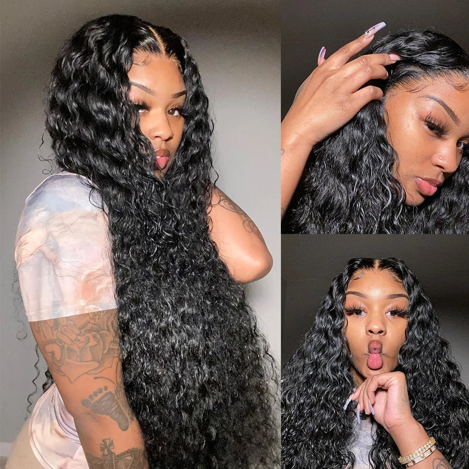 Throw On & Go | Water Wave Glueless HD Lace 13x4 Frontal Wig Pre-Cut