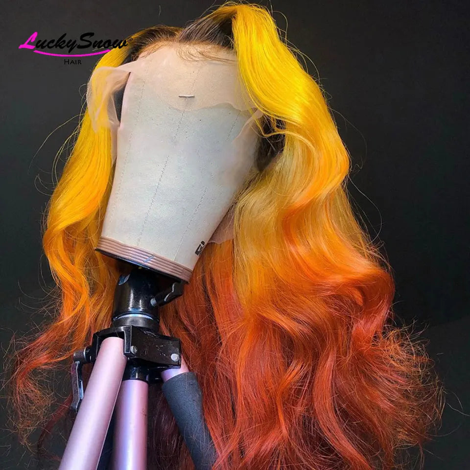 Sun-Kissed | 180% Density Highlight Glueless HD Lace 13x4 Frontal Wig Pre-Cut