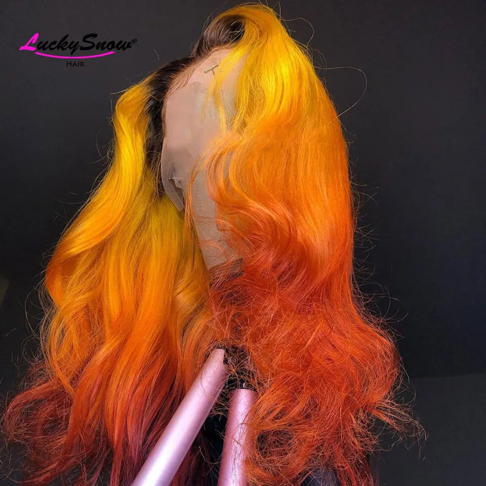 Sun-Kissed | 180% Density Highlight Glueless HD Lace 13x4 Frontal Wig Pre-Cut