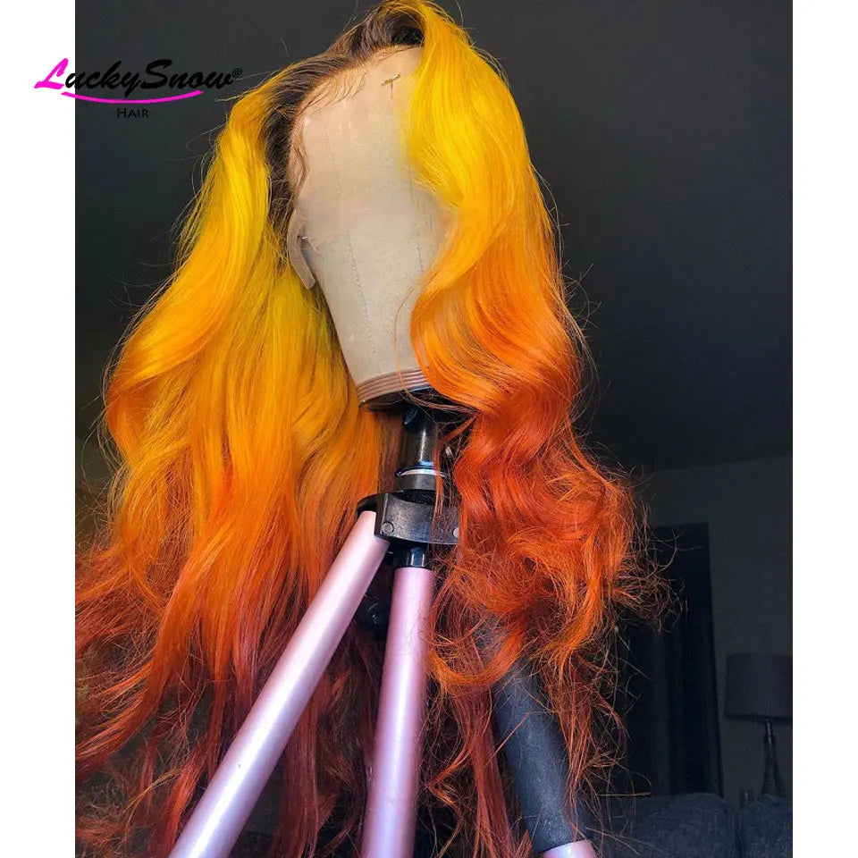 Sun-Kissed | 180% Density Highlight Glueless HD Lace 13x4 Frontal Wig Pre-Cut
