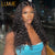 Melted Hair 100% Natural Black Deep Wave Wig Glueless 13x4 Frontal Wig
