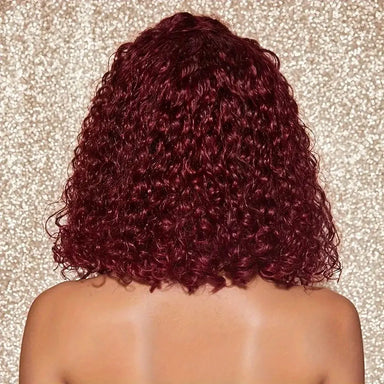 Wear & Go | Burgundy 99J Water Wave Glueless HD Lace 13x4 Frontal Wig