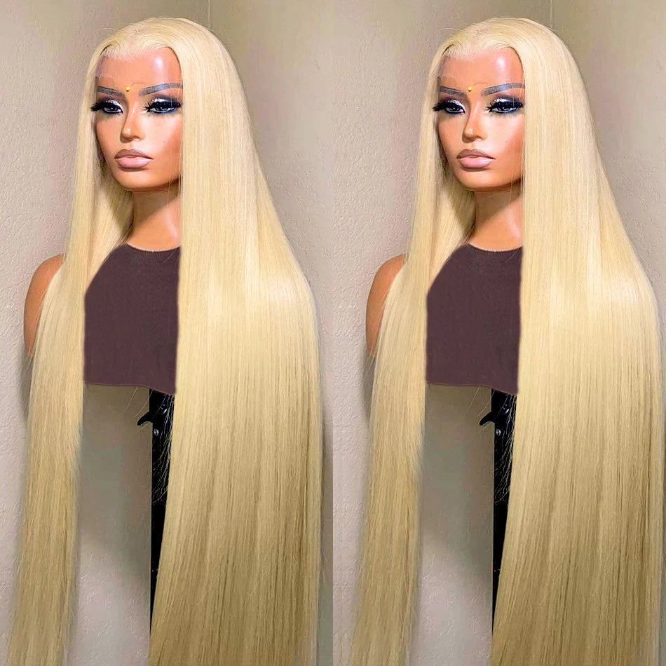 Blonde Vibes | Honey Brown Highlight 250% High Density 613 Blonde Glueless HD Lace 13x6 Frontal Wig