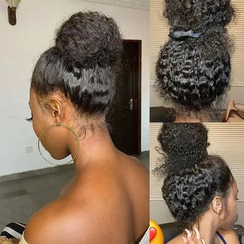 Natural Kinks | Kinky Curly Glueless HD Lace 360 Lace Wig Pre-Cut