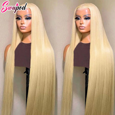 Platinum Glow | Honey Brown Highlight 250% High Density 613 Blonde Glueless HD Lace 13x6 Frontal Wig