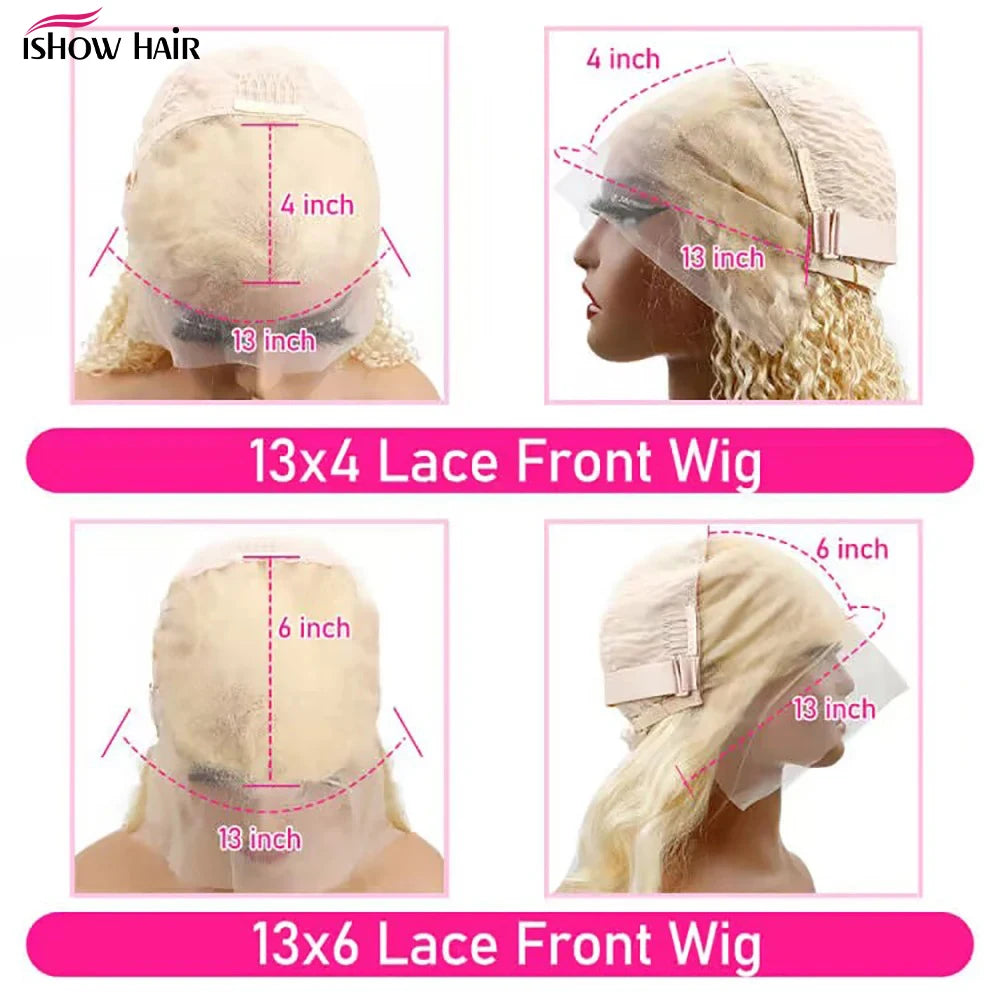 Bold Blonde | 613 Blonde Glueless HD Lace 13x6 Frontal ishow hair Wig Pre-Cut