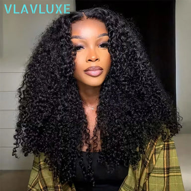 Big Curl Energy | 400% Super Density Kinky Curly Glueless HD Lace 13x4 Frontal Wig Pre-Cut
