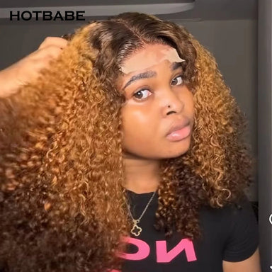 Big Curl Energy | Highlight 450% Super Density Kinky Curly Glueless HD Lace 13x6 Frontal Wig
