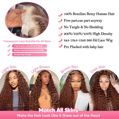 Effortless Waves | Highlight 450% Super Density Water Wave Glueless HD Lace 13x6 Frontal Wig