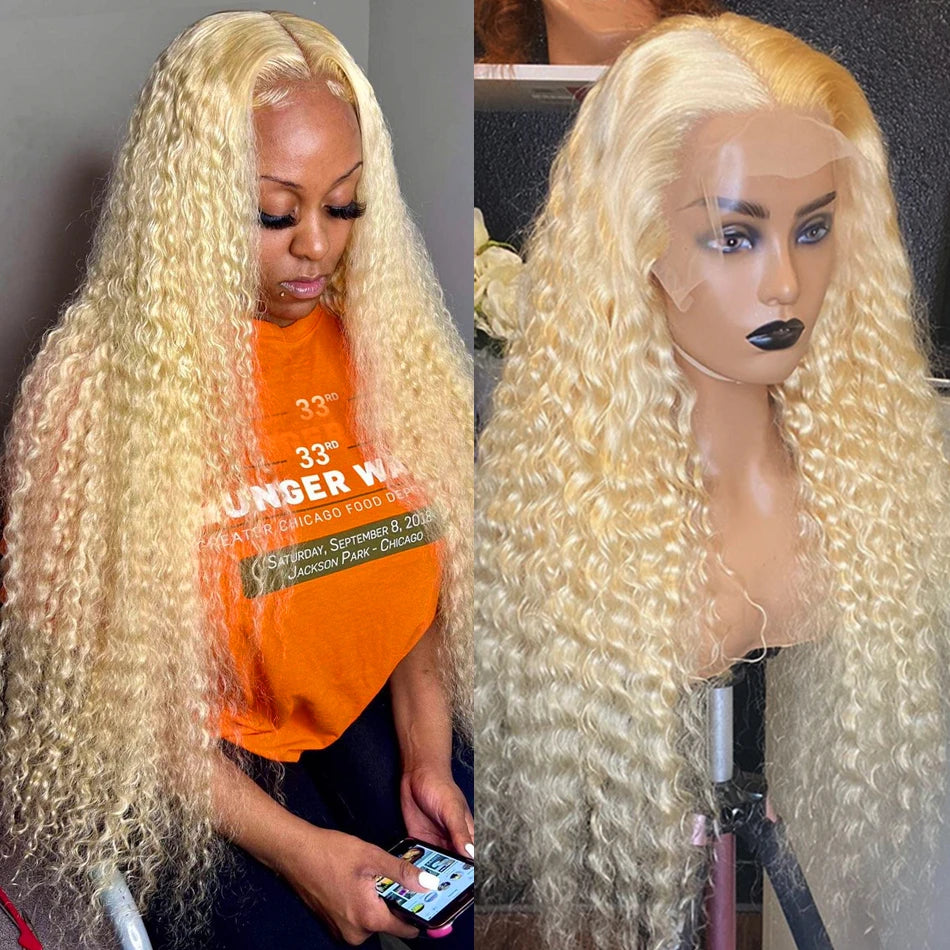 Effortless Waves | 613 Blonde Water Wave Glueless HD Lace 13x6 Frontal Wig