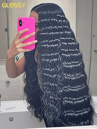 Throw On & Go | 300% Extra Density Deep Wave Glueless HD Lace 13x6 Frontal Wig