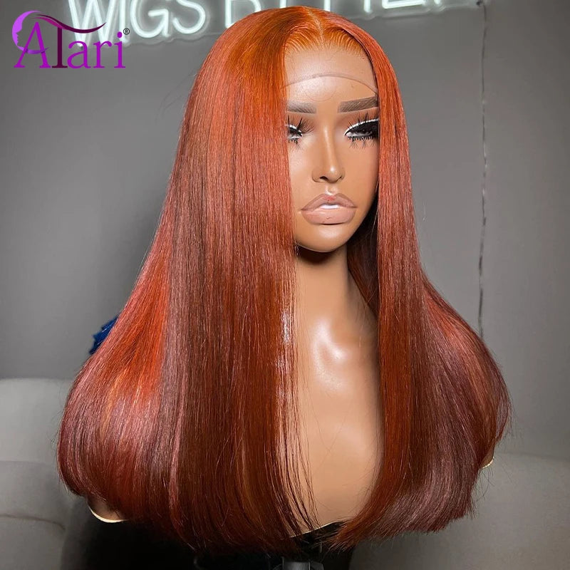 Polished Look | Ginger Straight Glueless HD Lace 13x6 Frontal Wig Pre-Cut