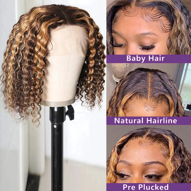 Throw On & Go | Highlight Deep Wave Glueless HD Lace 13x4 Frontal Wig