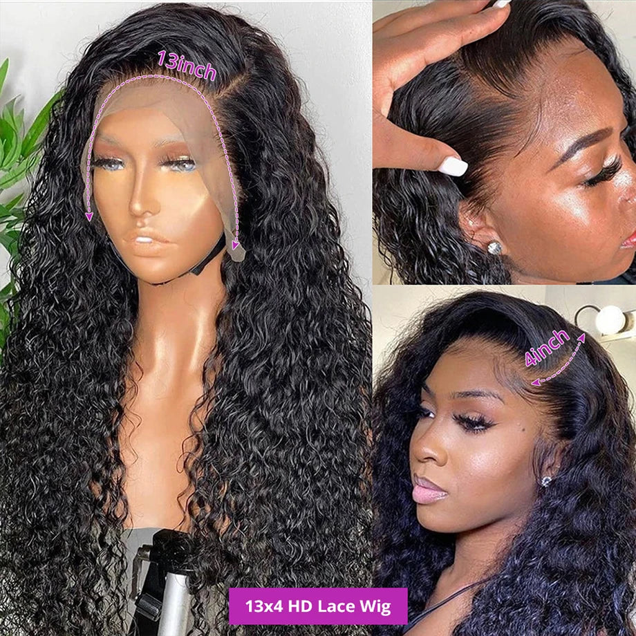 Wear & Go | 250% High Density Deep Wave Glueless HD Lace 13x6 Frontal Wig