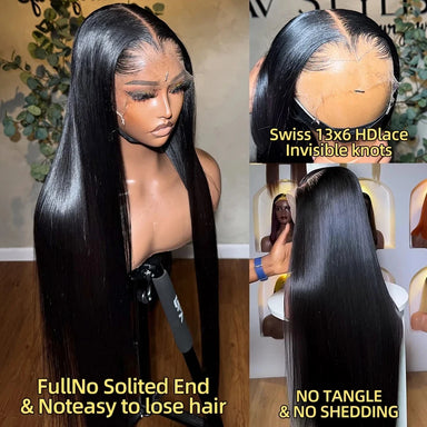 Polished Look | 250% High Density Straight Glueless HD Lace 13x6 Frontal Wig Pre-Cut