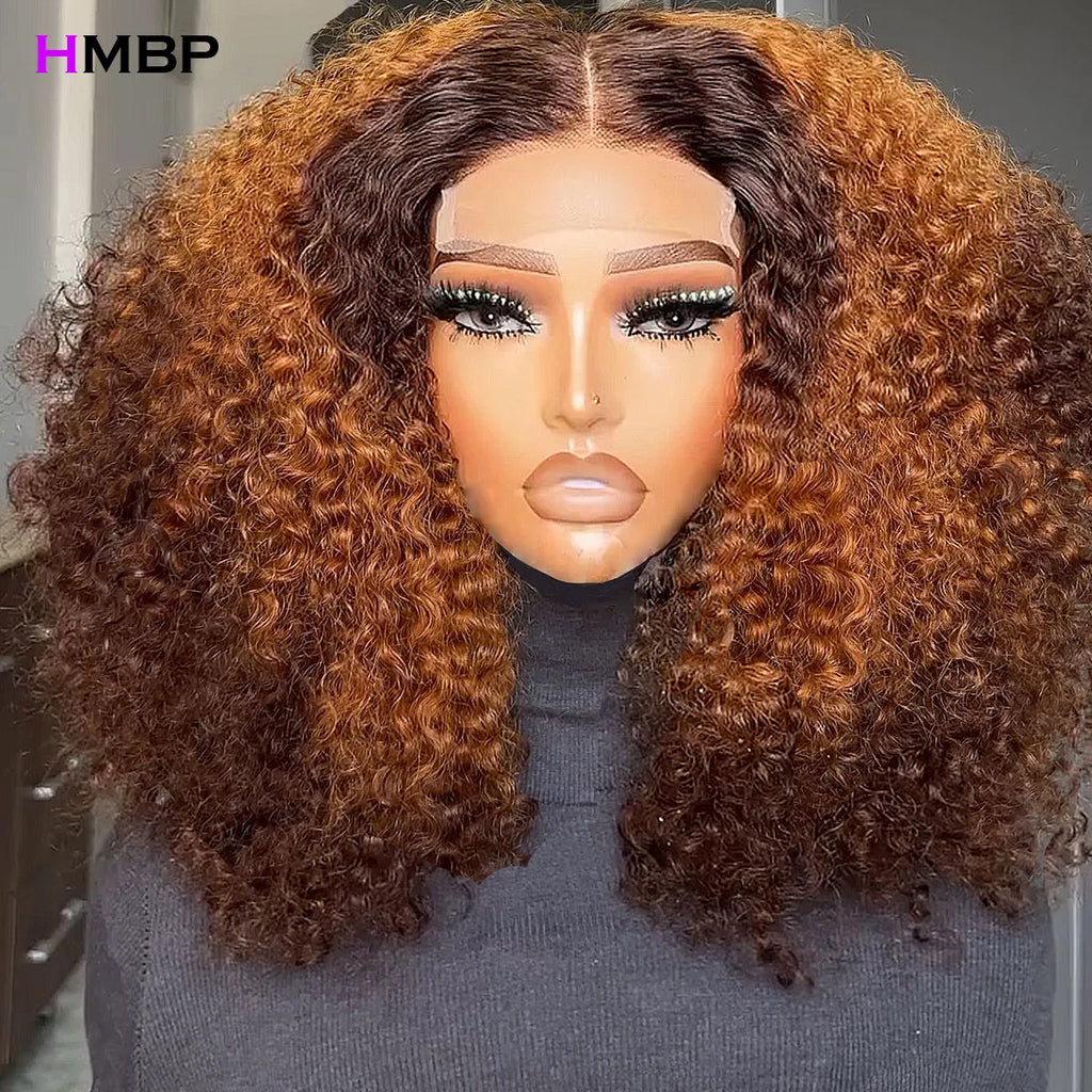Natural Kinks | Highlight 450% Super Density Kinky Curly Glueless HD Lace 13x6 Frontal Wig