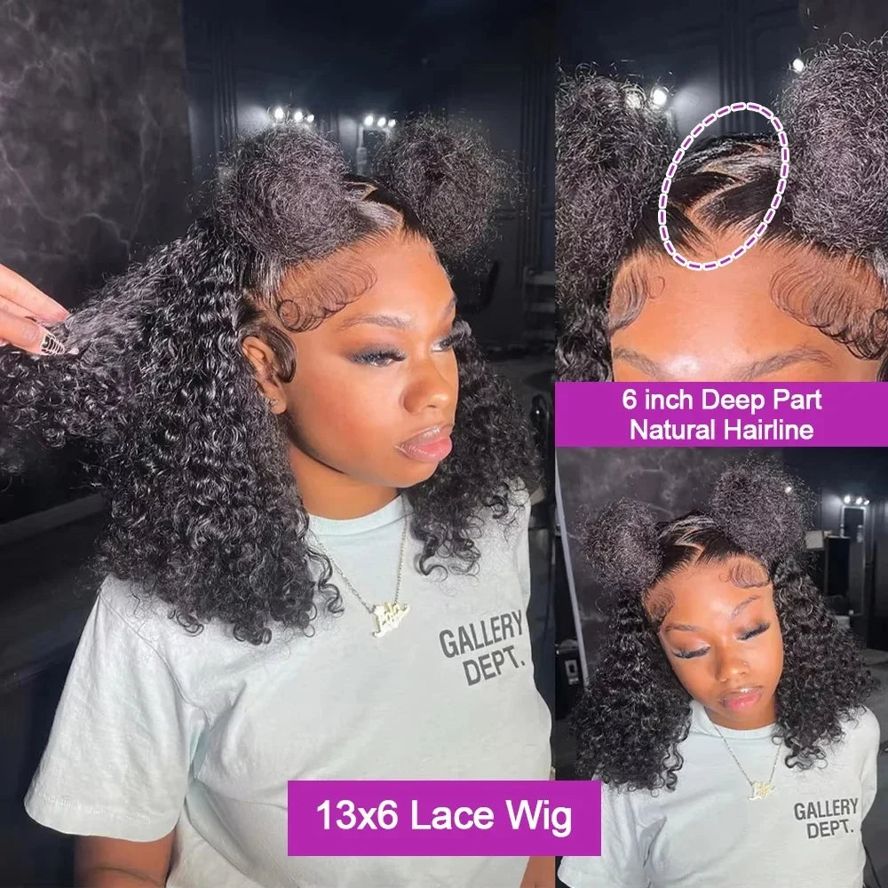 Wear & Go | 300% Extra Density Deep Wave Glueless HD Lace 13x4 Frontal Wig Pre-Cut