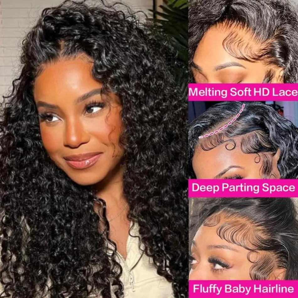 Wear & Go | Deep Wave Glueless HD Lace 13x6 Frontal Wig Pre-Cut