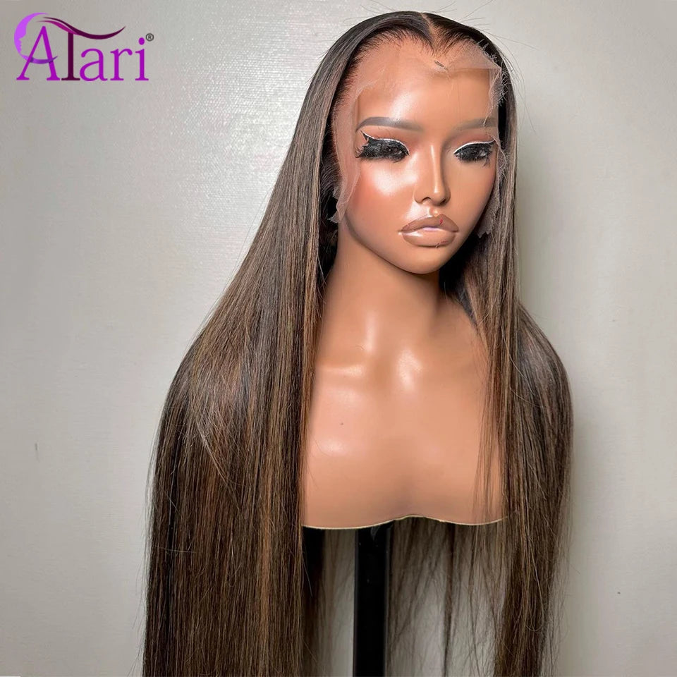 Sun-Kissed | Brown Highlight Glueless HD Lace 13x6 Frontal Wig by ATARI