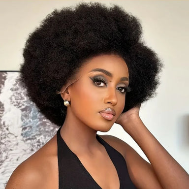 Curl Goals | 200% Density Kinky Curly Glueless HD Lace 13x4 Frontal Wig