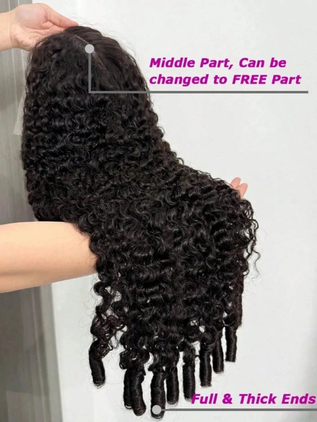 Big Curl Energy | 250% High Density Kinky Curly Glueless HD Lace 13x6 Frontal Wig Pre-Cut — Best Seller