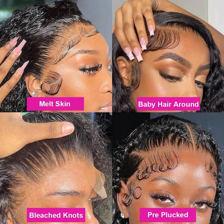 Throw On & Go | 300% Extra Density Deep Wave Glueless HD Lace 13x6 Frontal Wig by Mayfive