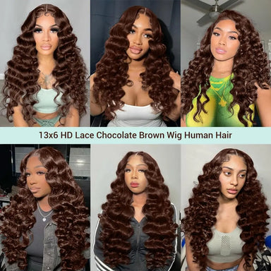 Wear & Go | 300% Extra Density Deep Wave Glueless HD Lace 13x6 Frontal Wig by Beliself Beliself