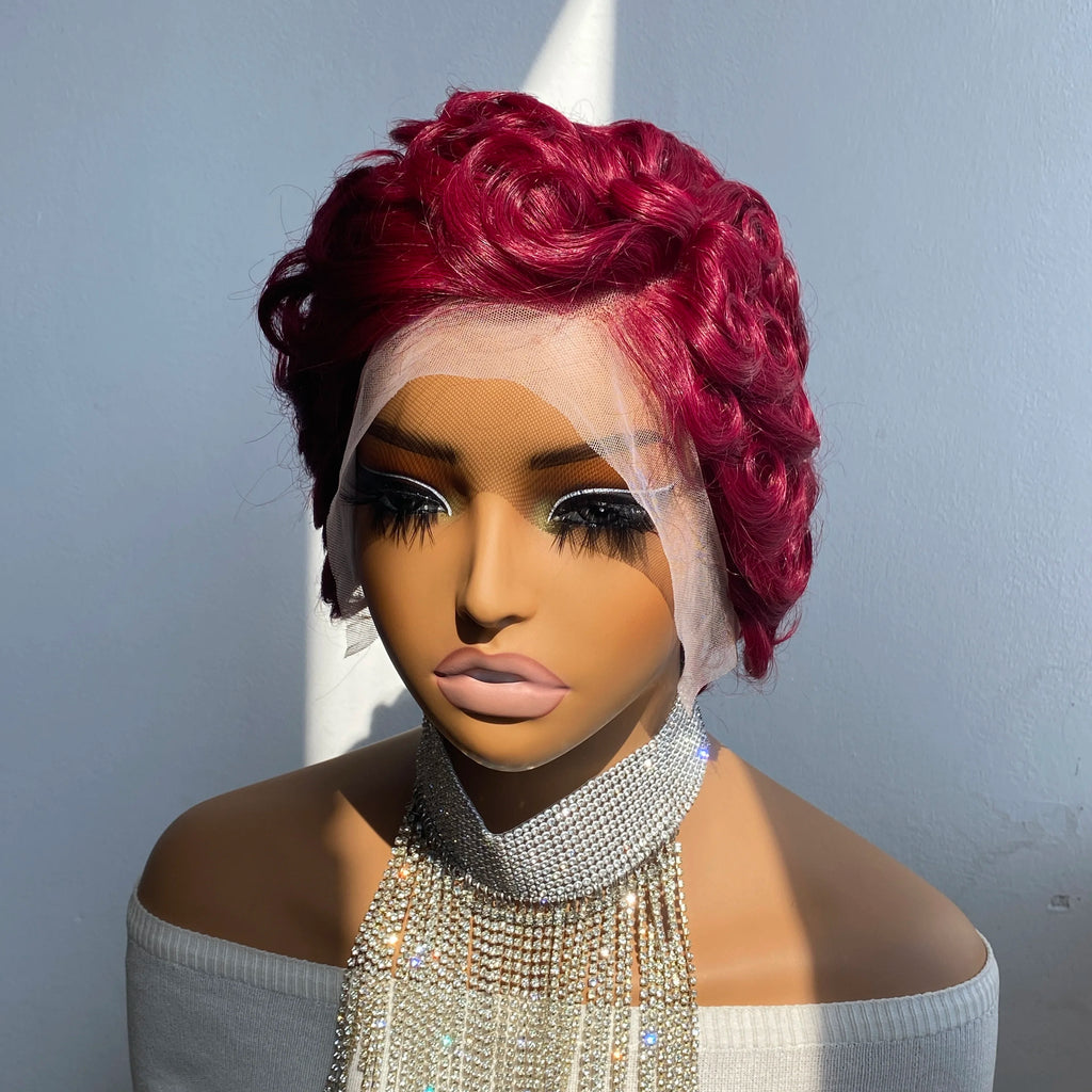 Bold & Beautiful | Burgundy 99J Glueless HD Lace 13x4 Frontal Wig by Wig by Vivas