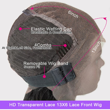 Throw On & Go | Water Wave Glueless HD Lace 13x6 Frontal Wig