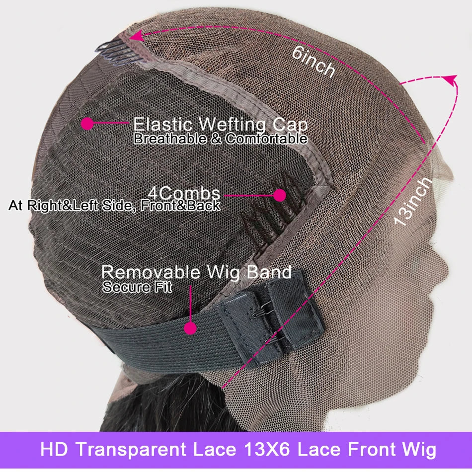 Throw On & Go | Water Wave Glueless HD Lace 13x6 Frontal Wig