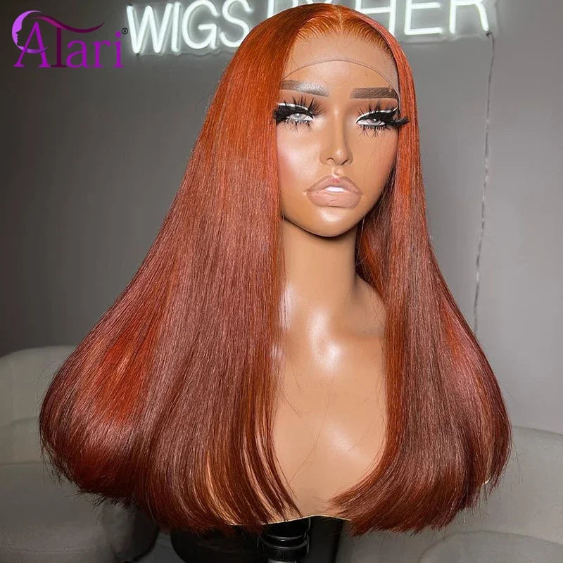 Polished Look | Ginger Straight Glueless HD Lace 13x6 Frontal Wig Pre-Cut