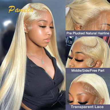 Platinum Glow | 613 Blonde Glueless HD Lace 7x5 Closure Wig Pre-Cut