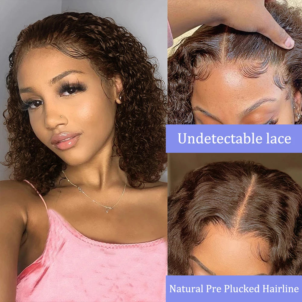 Effortless Waves | Water Wave Glueless HD Lace 13x4 Frontal Wig by MOMO Pre-Cut