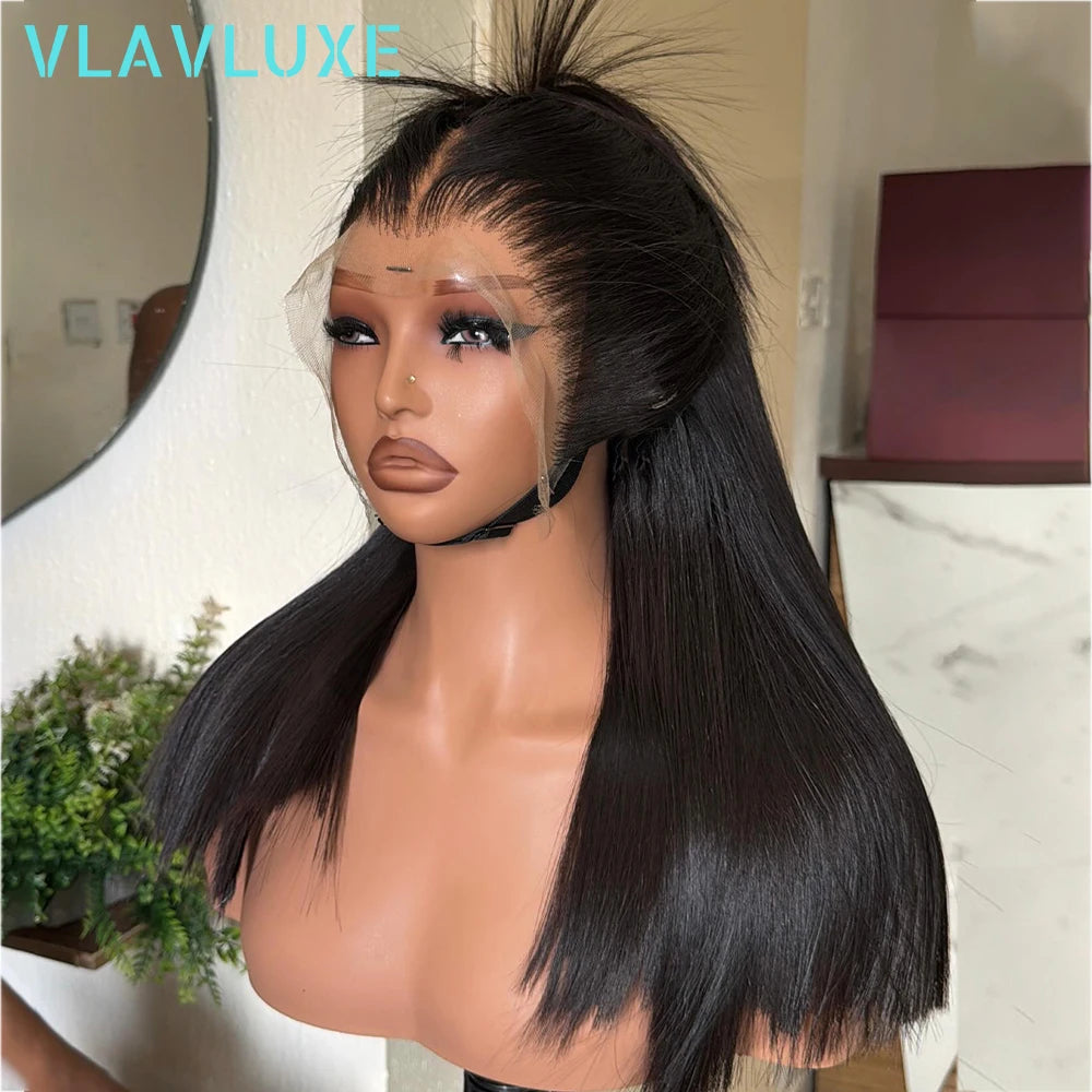 Sleek & Smooth | 400% Super Density Straight Glueless HD Lace 13x6 Frontal Wig Pre-Cut