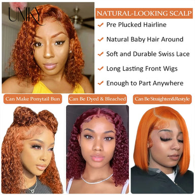 Effortless Waves | Ginger Water Wave Glueless HD Lace 13x4 Frontal Wig