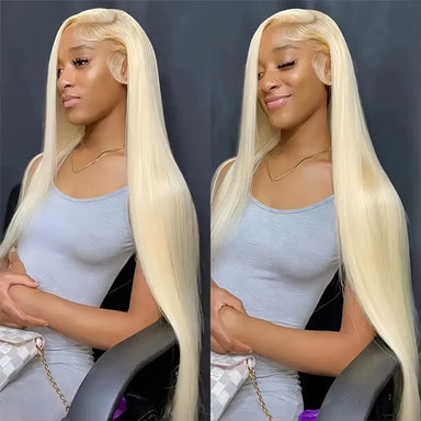 Platinum Glow | 613 Blonde Glueless HD Lace 13x6 Frontal Wig by Realace Boutique
