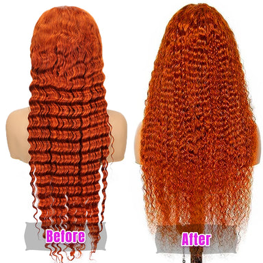 Wear & Go | Ginger Deep Wave Glueless HD Lace 13x6 Frontal Wig