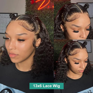 Throw On & Go | 180% Density Deep Wave Glueless HD Lace 13x6 Frontal Wig