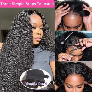 Wear & Go | 250% High Density Deep Wave Glueless HD Lace 13x6 Frontal Wig by Smilegirl