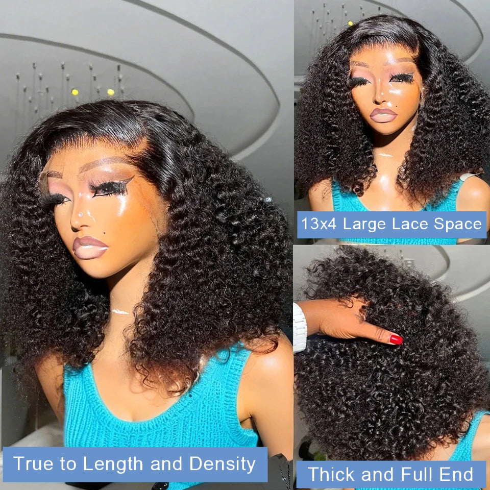 Throw On & Go | 250% High Density Deep Wave Glueless HD Lace 13x4 Frontal Wig Pre-Cut