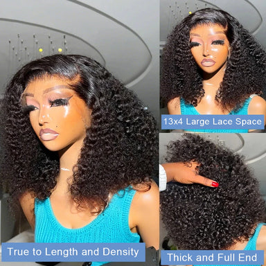 Throw On & Go | 250% High Density Deep Wave Glueless HD Lace 13x4 Frontal Wig Pre-Cut