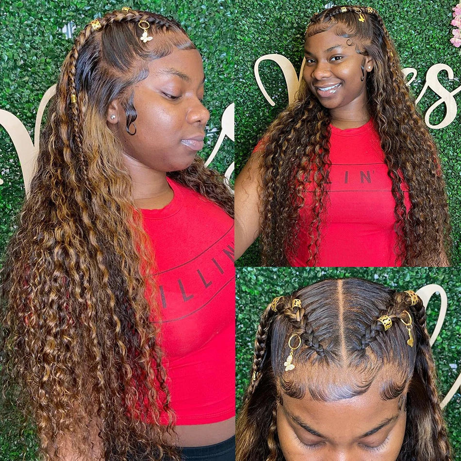 Throw On & Go | Highlight Deep Wave Glueless HD Lace 13x6 Frontal Wig — Best Seller