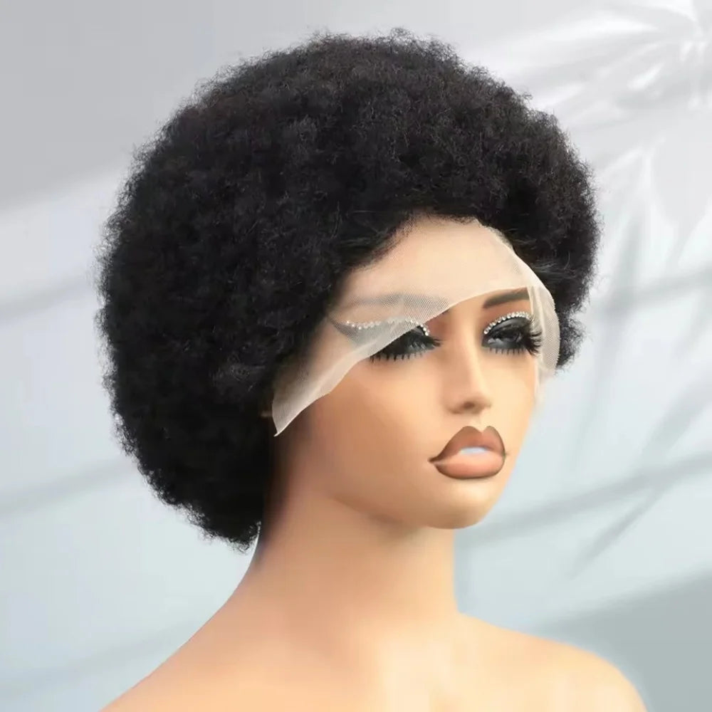 Curl Goals | 200% Density Kinky Curly Glueless HD Lace 13x4 Frontal Wig
