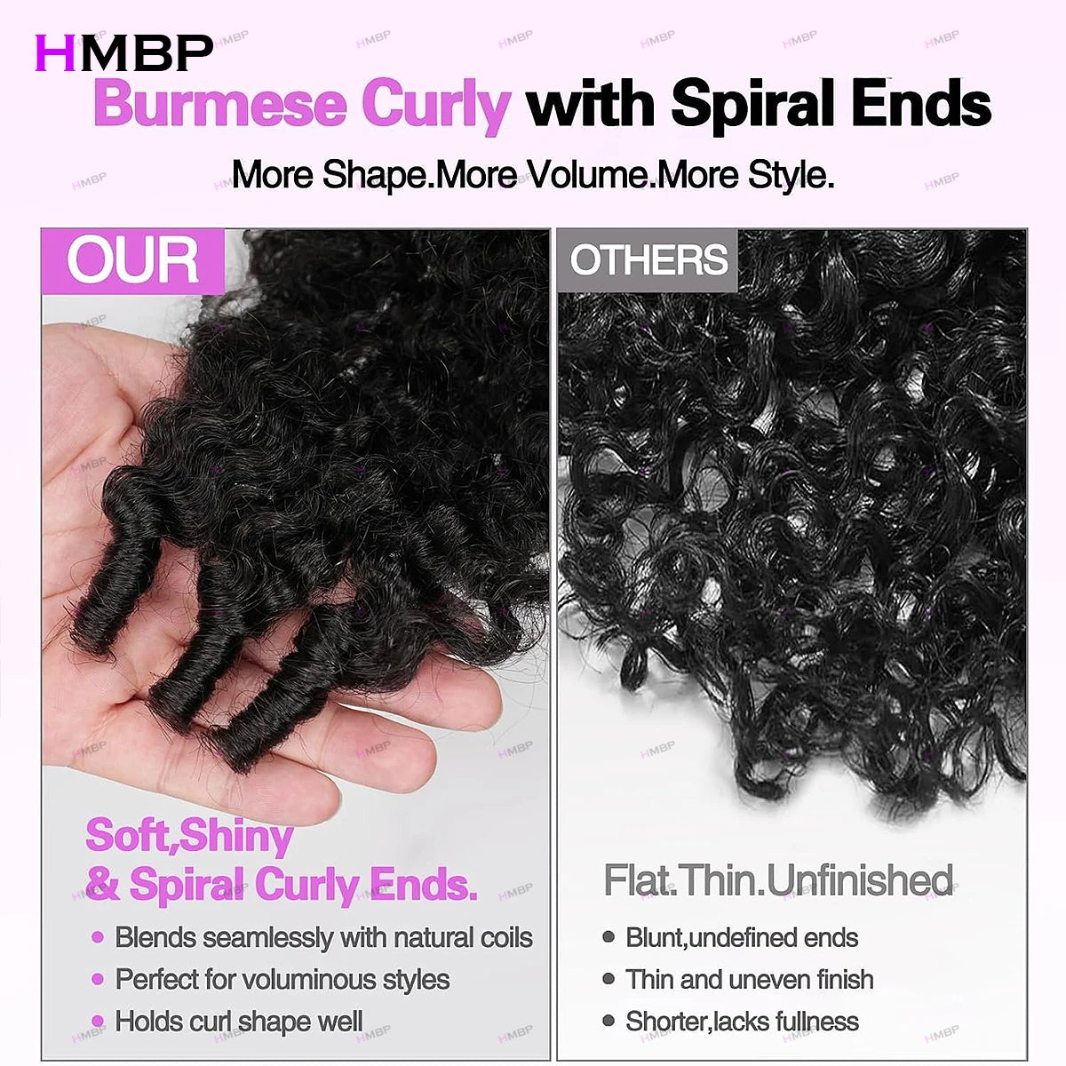 Curl Goals | Kinky Curly Glueless HD Lace 13x4 Frontal Wig by HMBP