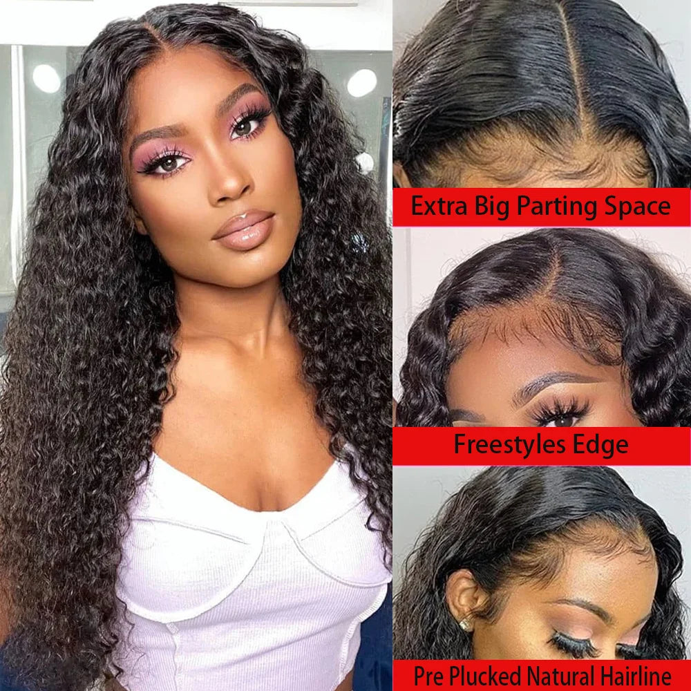 Ready To Wear | 200% Density Deep Wave Glueless HD Lace 13x6 Frontal Wig Pre-Cut