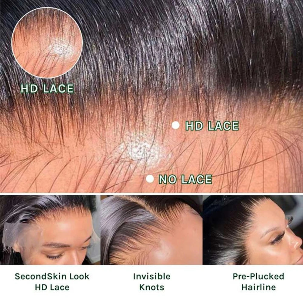Classic Silk | Straight Glueless HD Lace 360 Lace Wig Pre-Cut