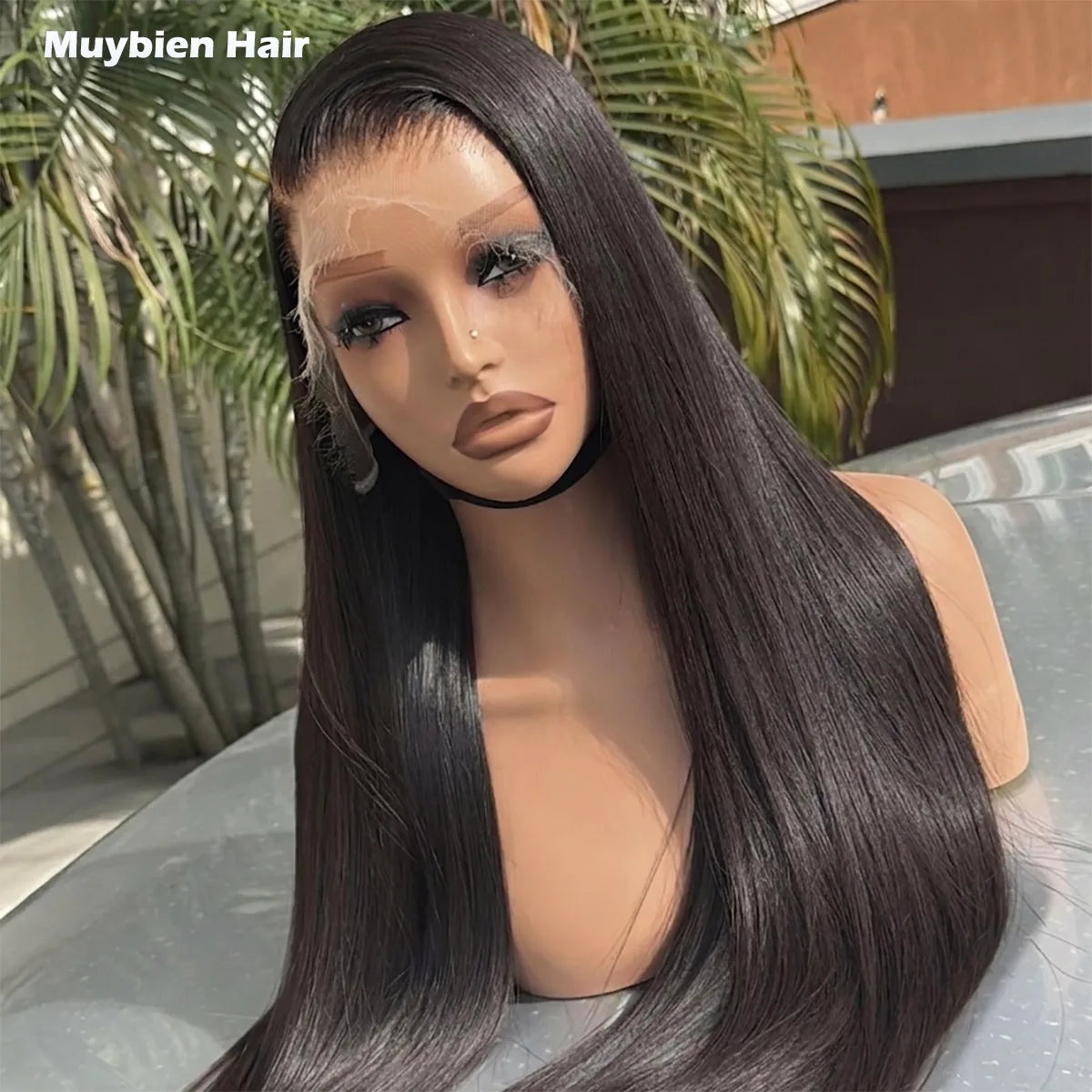 Sleek & Smooth | Straight Glueless HD Lace 13x6 Frontal Wig by Muybien