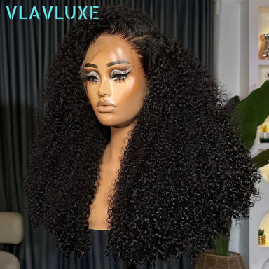 Big Curl Energy | 400% Super Density Kinky Curly Glueless HD Lace 13x4 Frontal Wig Pre-Cut