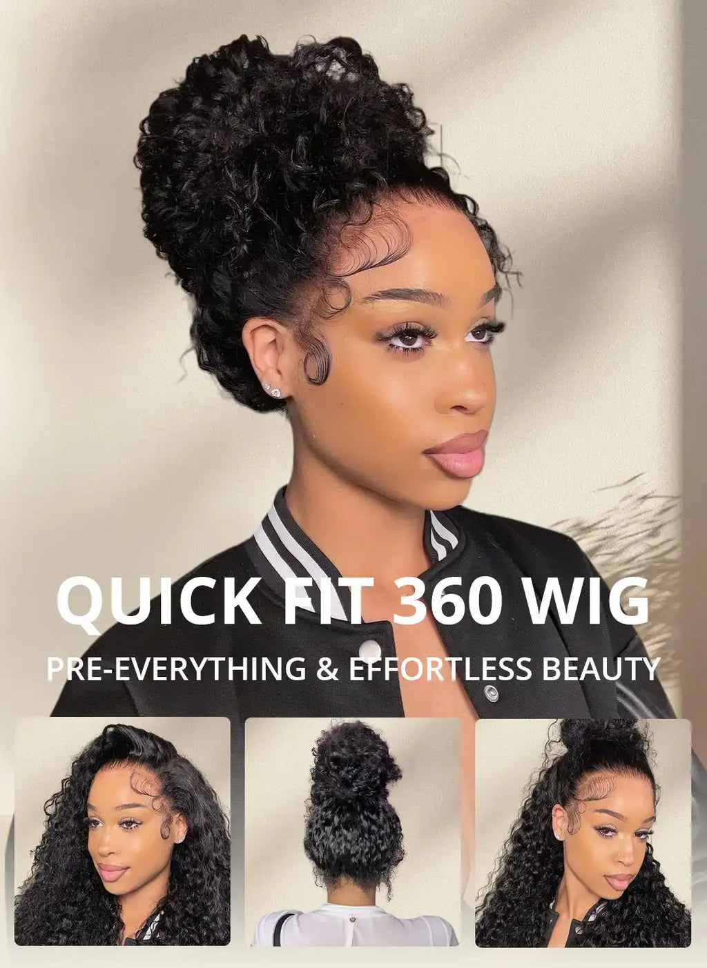 Curl Goals | 250% High Density Kinky Curly Glueless HD Lace 13x4 Frontal Wig by CAJOSAL